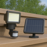 100 SMD LED Solar Security Light — with Remote Solar Panel