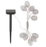 Spiral Solar Fairy Lights - 50 Warm White LEDs