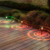 Halo Solar Path Lights – Set of 4 with Decorative Light Pattern